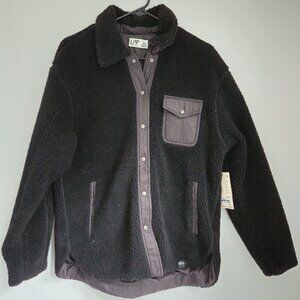 New Liv Outdoor Cora Shacket Black Fleece Pockets Women's Medium